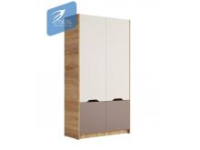 Шкаф для одежды ШК-002 РИЧ Миндаль/Глиняный серый (Стиль)