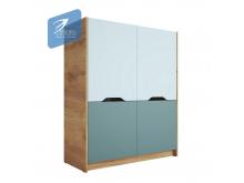 Шкаф для одежды ШК-004 РИЧ Мята/Сумеречный голубой (Стиль)