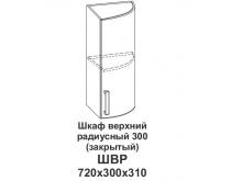Шкаф радиусный торцевой ШВР 300 Контемп (Домани)